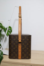 Load image into Gallery viewer, Vintage Louis Vuitton Beauty Cosmetic Make Up Monogram Hard Train Trunk Case Shoulder Bag Box 1980s
