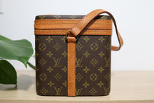 Load image into Gallery viewer, Vintage Louis Vuitton Beauty Cosmetic Make Up Monogram Hard Train Case Shoulder Bag Box 1970s
