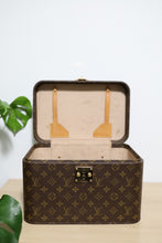 Load image into Gallery viewer, Vintage Louis Vuitton Beauty Cosmetic Make Up Monogram Hard Train Trunk Case Shoulder Bag Box 1980s
