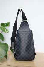 Load image into Gallery viewer, Louis Vuitton Damier Graphite World Map Avenue Sling Backpack
