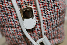 Load image into Gallery viewer, Chanel Tweed CC Mania Backpack Black Red White GHW
