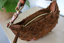 Load image into Gallery viewer, Louis Vuitton Limited Edition Brown Onatah Suede Fleurs PM Bag
