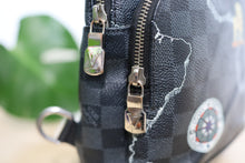 Load image into Gallery viewer, Louis Vuitton Damier Graphite World Map Avenue Sling Backpack
