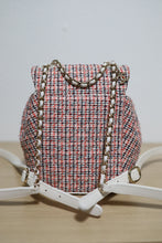 Load image into Gallery viewer, Chanel Tweed CC Mania Backpack Black Red White GHW
