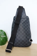 Load image into Gallery viewer, Louis Vuitton Damier Graphite World Map Avenue Sling Backpack
