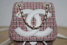 Load image into Gallery viewer, Chanel Tweed CC Mania Backpack Black Red White GHW
