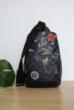 Load image into Gallery viewer, Louis Vuitton Damier Graphite World Map Avenue Sling Backpack
