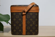 Load image into Gallery viewer, Vintage Louis Vuitton Beauty Cosmetic Make Up Monogram Hard Train Case Shoulder Bag Box 1970s
