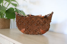 Load image into Gallery viewer, Louis Vuitton Limited Edition Brown Onatah Suede Fleurs PM Bag
