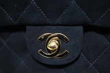 Load image into Gallery viewer, Vintage Chanel Black Suede Square Mini Classic Flap 24K GHW
