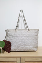 Load image into Gallery viewer, Chanel Grained Calfskin Grey Paris Dubai Daily Shopping Tote
