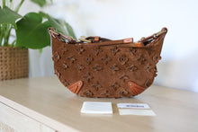 Load image into Gallery viewer, Louis Vuitton Limited Edition Brown Onatah Suede Fleurs PM Bag
