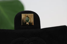 Load image into Gallery viewer, Vintage Chanel Black Suede Square Mini Classic Flap 24K GHW
