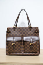 Load image into Gallery viewer, Authentic Louis Vuitton Damier Ebene Uzes Shoulder Tote Bag
