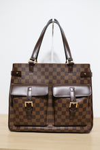 Load image into Gallery viewer, Authentic Louis Vuitton Damier Ebene Uzes Shoulder Tote Bag
