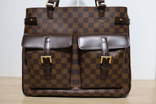 Load image into Gallery viewer, Authentic Louis Vuitton Damier Ebene Uzes Shoulder Tote Bag
