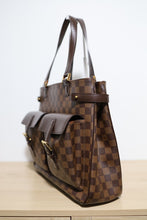 Load image into Gallery viewer, Authentic Louis Vuitton Damier Ebene Uzes Shoulder Tote Bag
