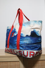 Load image into Gallery viewer, Chanel 2002 Canvas Chanel Wave Surf Collection XXL Shoulder Tote Bag
