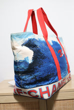 Load image into Gallery viewer, Chanel 2002 Canvas Chanel Wave Surf Collection XXL Shoulder Tote Bag
