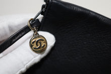 Load image into Gallery viewer, Chanel Vintage Black Lambskin Large Drawstring Bucket w/ Pouch Wallet Bag GHW
