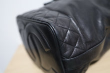 Load image into Gallery viewer, Chanel Vintage Black Lambskin Large Drawstring Bucket w/ Pouch Wallet Bag GHW
