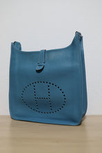 Load image into Gallery viewer, Hermes Evelyne GM Bleu Jean Crossbody Bag
