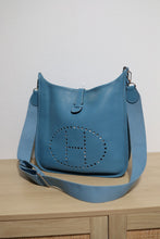 Load image into Gallery viewer, Hermes Evelyne GM Bleu Jean Crossbody Bag
