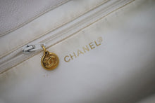 Load image into Gallery viewer, Chanel Vintage Caviar White Bucket Shoulder Bag 24K Gold Hardware
