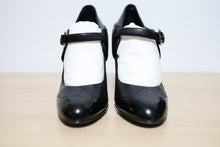 Load image into Gallery viewer, Chanel Black Leather Mary Jane Pumps Size 37.5
