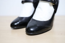 Load image into Gallery viewer, Chanel Black Leather Mary Jane Pumps Size 37.5
