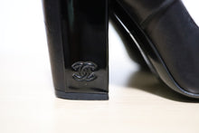 Load image into Gallery viewer, Chanel Black Leather Mary Jane Pumps Size 37.5
