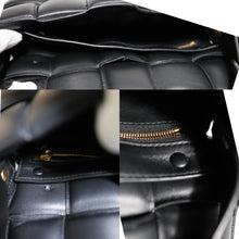 Load image into Gallery viewer, Bottega Veneta Black Small Padded Cassette Shoulder Crossbody Bag Gold Hardware
