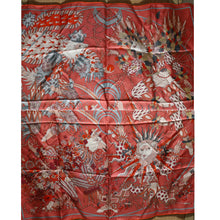 Load image into Gallery viewer, Brand New Hermes Silk Le Sacre Des Saison Scarf 90 Vieux Rose Gris Bleute Orange
