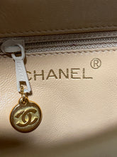 Load image into Gallery viewer, Chanel Beige Quilted Lambskin Leather Mini Camellia Flower Shoulder Bag
