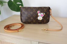 Load image into Gallery viewer, Authentic Louis Vuitton Limited Edition Takashi Murakami Panda Monogram Pochette Bag
