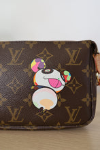 Load image into Gallery viewer, Authentic Louis Vuitton Limited Edition Takashi Murakami Panda Monogram Pochette Bag
