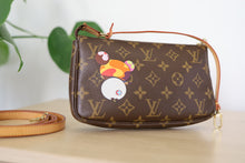 Load image into Gallery viewer, Authentic Louis Vuitton Limited Edition Takashi Murakami Panda Monogram Pochette Bag
