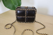 Load image into Gallery viewer, RARE GHW! Chanel Chain Frame CC Box Minaudiere Calfskin Mini Clutch Crossbody Bag
