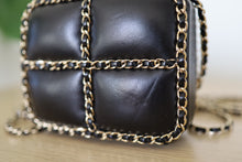 Load image into Gallery viewer, RARE GHW! Chanel Chain Frame CC Box Minaudiere Calfskin Mini Clutch Crossbody Bag
