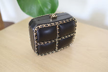 Load image into Gallery viewer, RARE GHW! Chanel Chain Frame CC Box Minaudiere Calfskin Mini Clutch Crossbody Bag
