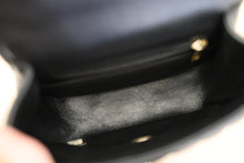 Load image into Gallery viewer, Authentic Chanel Black Chevron Mini Top Handle Crossbody Bag Gold Hardware
