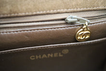 Load image into Gallery viewer, Authentic Vintage Chanel Classic Square Mini Brown Suede Flap Bag 24K GHW
