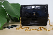 Load image into Gallery viewer, Vintage Chanel REAL Crocodile Skin Mini CC Square Flap 24K Gold Hardware
