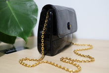 Load image into Gallery viewer, Vintage Chanel REAL Crocodile Skin Mini CC Square Flap 24K Gold Hardware
