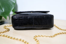 Load image into Gallery viewer, Vintage Chanel REAL Crocodile Skin Mini CC Square Flap 24K Gold Hardware
