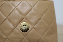 Load image into Gallery viewer, Chanel Beige Quilted Lambskin Leather Mini Camellia Flower Shoulder Bag
