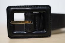 Load image into Gallery viewer, Vintage Chanel Black Leather or Belt Bag Spare Part GHW Size 85 / 34
