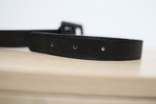 Load image into Gallery viewer, Vintage Chanel Black Leather or Belt Bag Spare Part GHW Size 85 / 34
