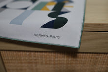 Load image into Gallery viewer, Brand New Hermes Pochette Soie Vintage Silk 45 Scarf Jeu D’Adresse
