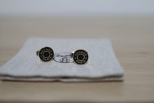 Load image into Gallery viewer, Hermes Licol 2 Cufflinks Black Noir Silver&nbsp;
